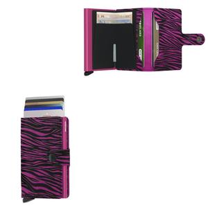 Miniwallet Zebra Flocked Leather